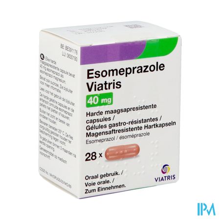 Esomeprazole Viatris 40mg Caps 28