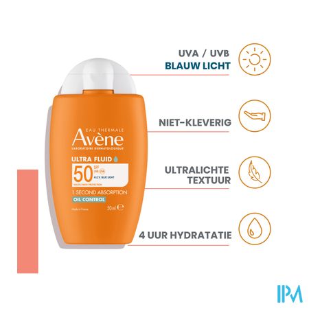 Avene Zon Spf50 Ultra Fluid Oil Cont.50ml Nf 4