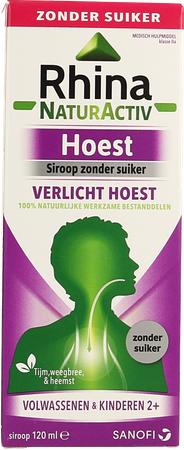 Rhina Natur Activ Hoest Zonder Suiker Siroop 120ml 3