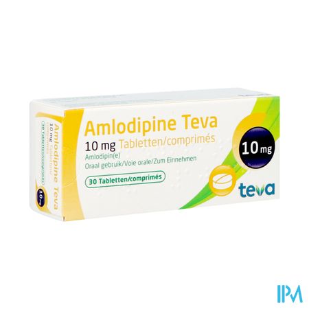 Amlodipine Teva 10mg Tabl Blister 30