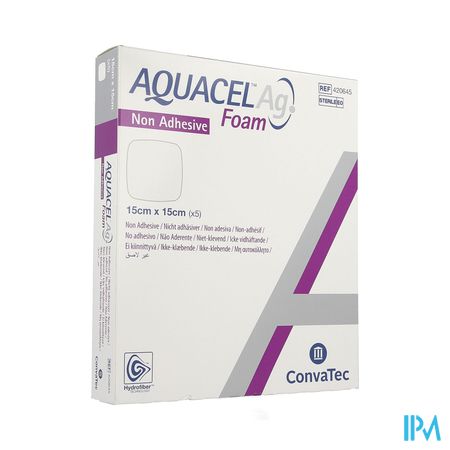 Aquacel Ag Foam Non Adhesief 15x15cm 5