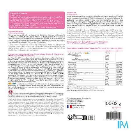 Ineldea Fertilia Grossesse Caps 90 2