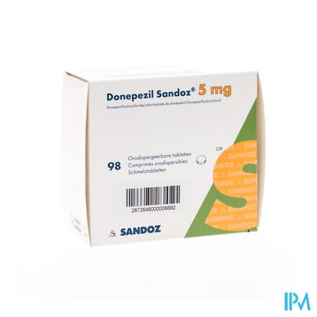 Donepezil Sandoz 5,0mg Comp Orodisp 98 X 5,0mg 1