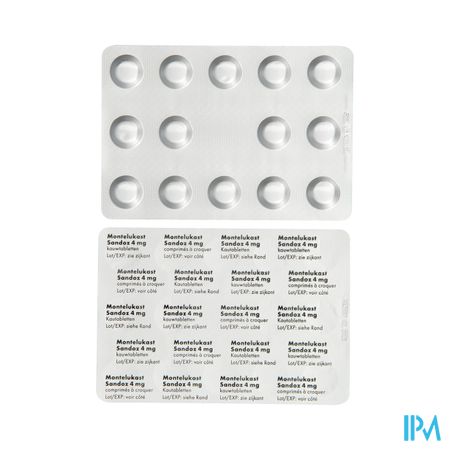 Montelukast Sandoz Kauwtabletten 28 X 4mg 2