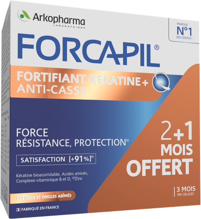 Forcapil Keratine+ Lot Caps 180 11