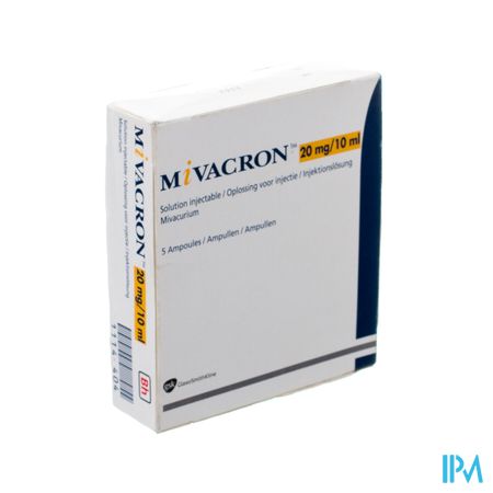 Mivacron 20 mg/10 ml sol. inj. i.v. amp. 5 x 10 ml