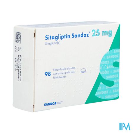 Sitagliptin Sandoz 25mg Filmomh Tabl 98