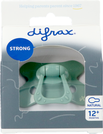Difrax Fopspeen Natural 12m+ Uni Sage 1