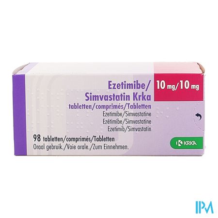 Ezetimibe Simvastatin Krka 10mg/10mg Comp 98 1