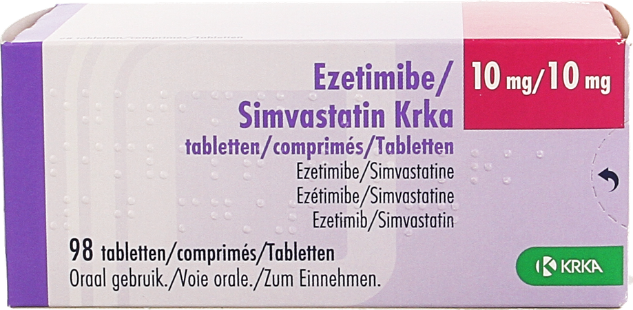 Ezetimibe Simvastatin Krka 10mg/10mg Comp 98 1