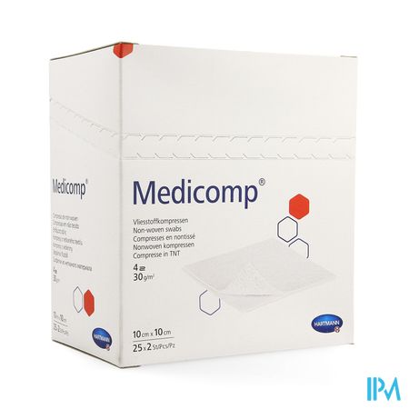 Medicomp 10x10cm 4l.st. 25x2 P/s