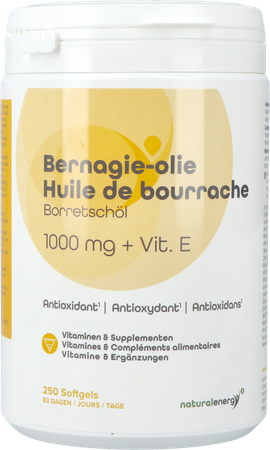 Natural Energy Bernagie Olie Caps 250 4