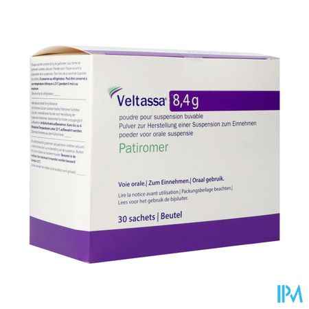 Veltassa 8,4g Pi Pharma Pdr Susp Buv Sach 30 Pip