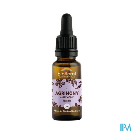 Biofloral Bachbloesem 01 Agrimony Bio 20ml
