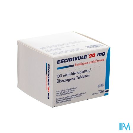 Escidivule 20mg Comp Omhulde 100 2