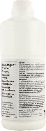 Micropaque Scanner Sulf Barium150ml 2