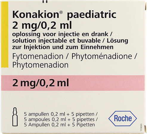 Konakion Paediatric Amp 5 0,2ml/2mg 3