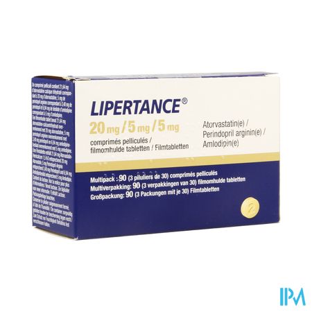 Lipertance 20mg/ 5mg/ 5mg Filmomh Tabl 90