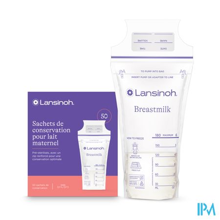 Lansinoh Bewaarzakjes Moedermelk 50 40056 16