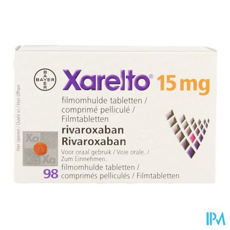 Xarelto 15mg Filmomh Tabl 98 X 15mg 4