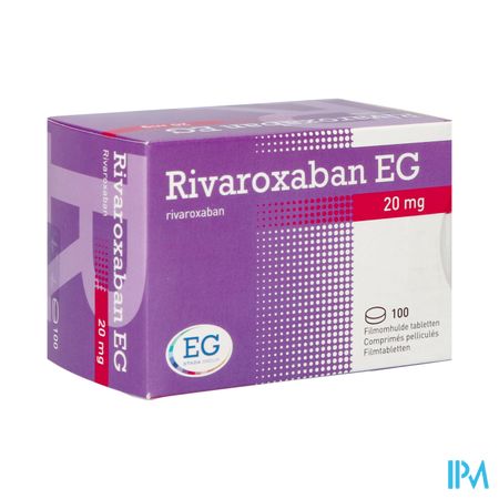 Rivaroxaban EG 20Mg Filmomh Tabl 100