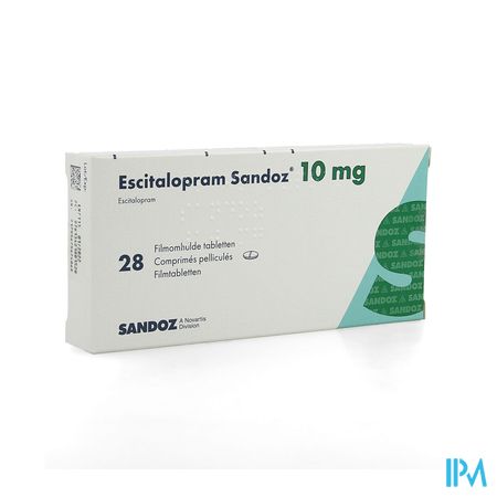 Escitalopram Sandoz 10mg Comp Pell 28 X 10mg