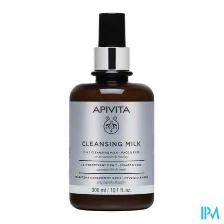 Apivita 3in1 Cleansing Milk Face & Eyes 300ml 1
