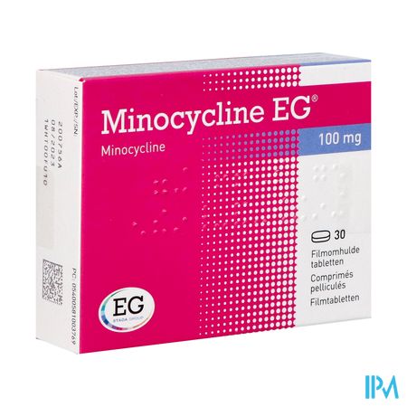 Minocycline EG 100 Mg Comp Pell 30