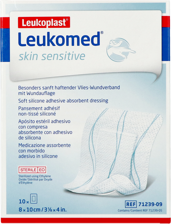 Leukomed Skin Sens. 8cmx10cm 10 1