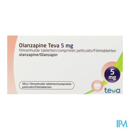 Olanzapine Teva 5mg Filmom Tabl 98 X 5mg 2