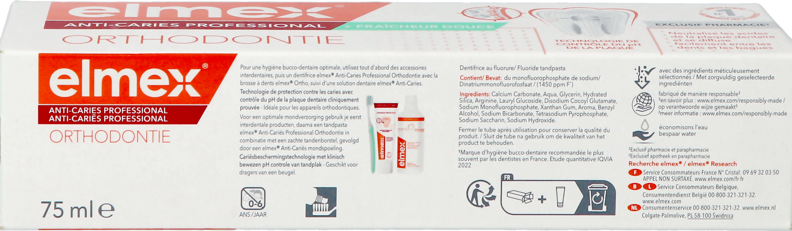 Elmex A/caries Professional Junior 75ml Nf 6
