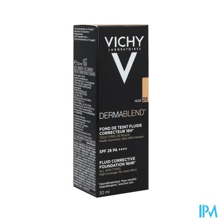 Vichy Fdt Dermablend Fluide 25 Nude 30ml