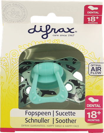 Difrax Fopspeen Sil Dental Xtr Sterk 18m+ 342 6