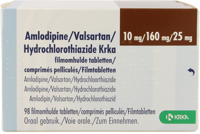 Amlodipine Valsar.hydrochloro.krka10/160/25,0mg 98 1
