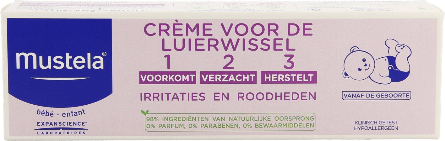 Mustela Bb Creme Luierwissel 1-2-3 100g