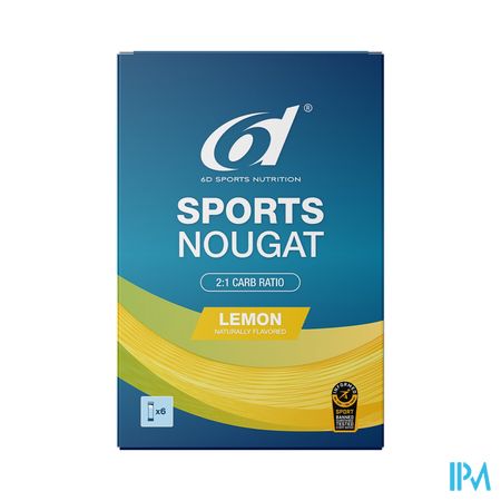 6d Sports Nougat Lemon 6x35g