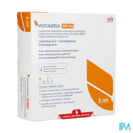 Vocabria 600mg Susp Inj Verl.afgifte Fl 1 X 3ml