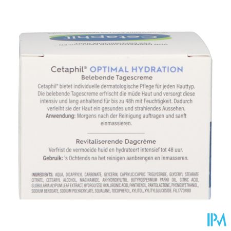Cetaphil Optimal Hydr. Revitaliserende Dagcreme48g 3