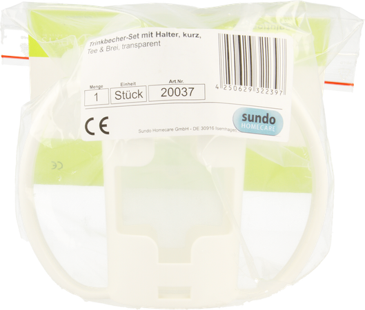 Beker Bekerhoud.250ml+2 Tuit Varia.open.wit Transp 1