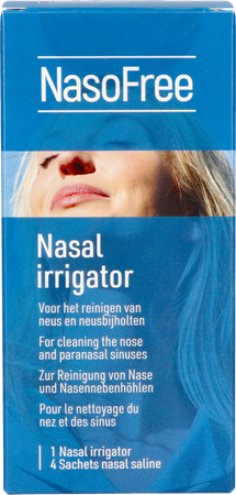 Nasofree Neusdouche Fl + 4 Zakjes 5