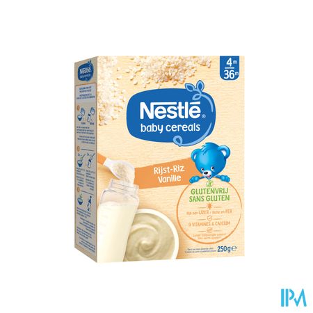 Nestle Baby Cereals Riz Vanille S/gluten 250g