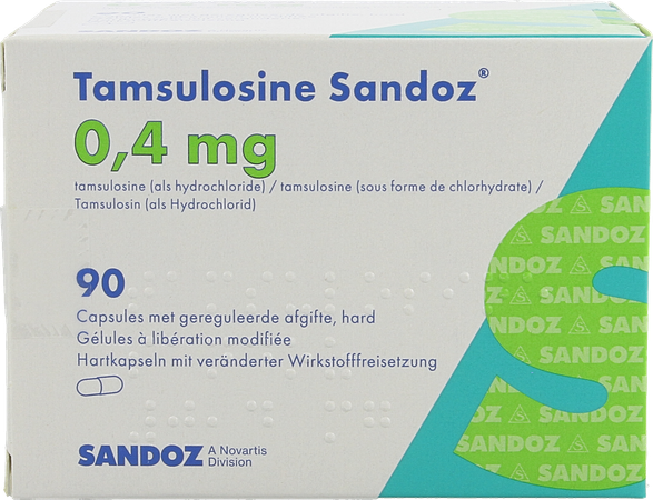 Tamsulosine Sandoz 0,4mg Gereg.afg. Caps 90x0,4mg 2