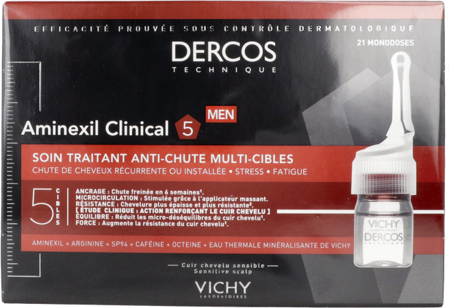 Vichy Dercos Aminexil Clinical 5 Men Amp 21x6ml 5