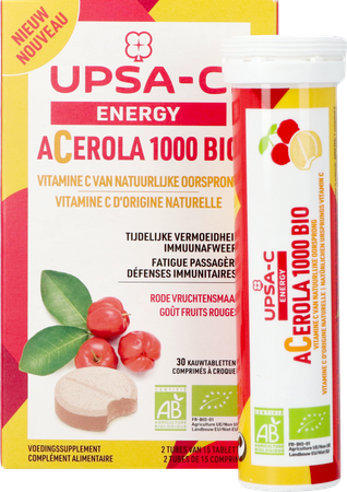 Upsa C Energy Acerola 1000mg Kauwtabl 30 3