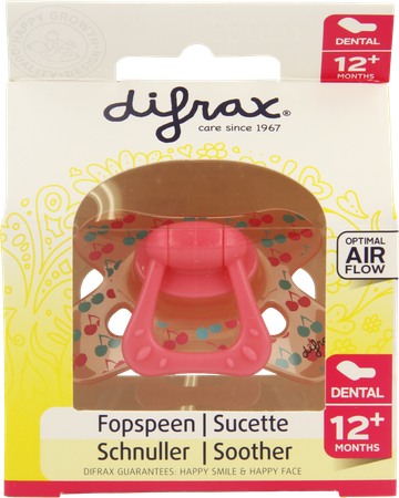 Difrax Fopspeen Dental Semi Filled Girl +12m 346 4