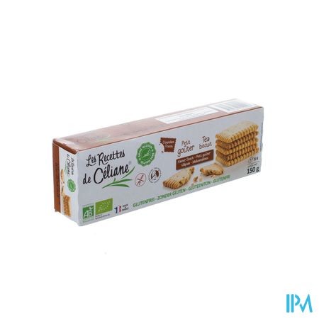 Celiane Zandkoekjes Natuur Bio 150g 4088 Revogan