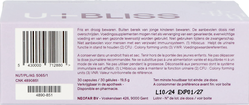 U-bliss Maagsapresist Caps 30 7