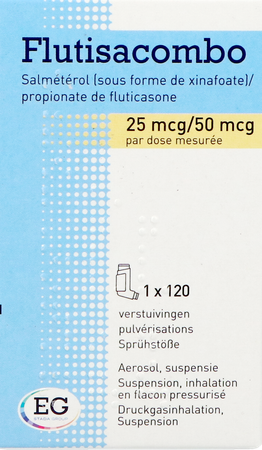 Flutisacombo 25Mcg/ 50Mcg Aerosol 120D 2