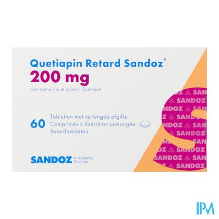 Quetiapin Retard Sandoz 200mg Lib.prol. Comp 60 1