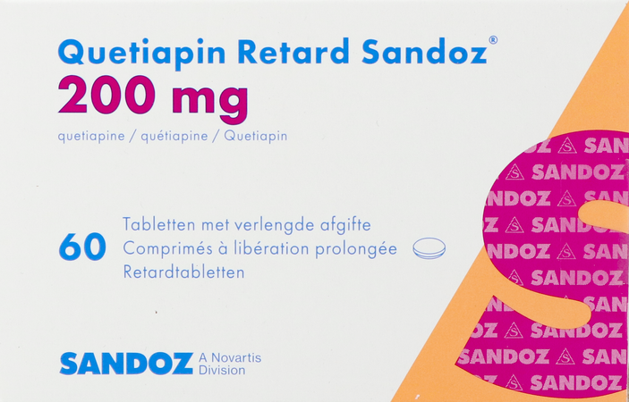 Quetiapin Retard Sandoz 200mg Verl.afg. Comp 60 1